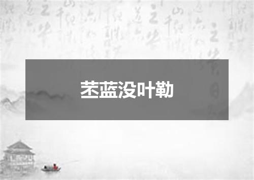 苤蓝没叶勒