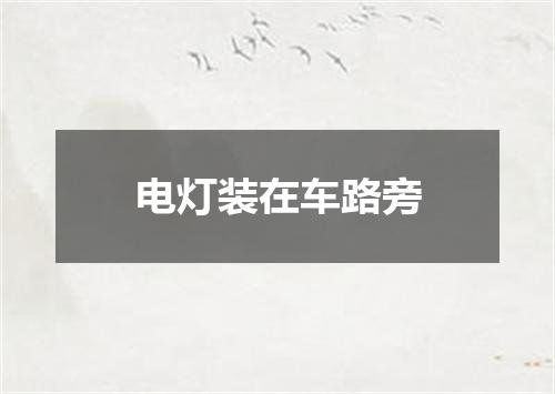 电灯装在车路旁