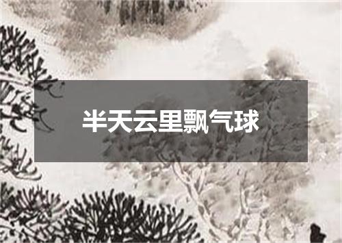 半天云里飘气球