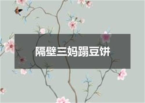 隔壁三妈蹋豆饼