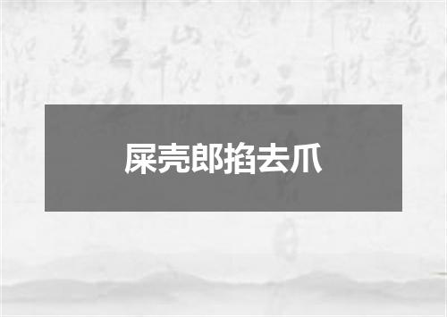 屎壳郎掐去爪