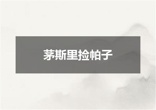 茅斯里捡帕子