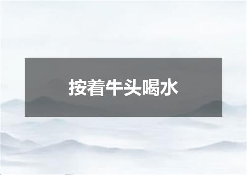 按着牛头喝水