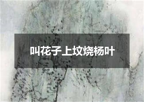叫花子上坟烧杨叶