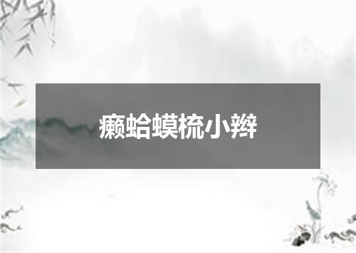 癞蛤蟆梳小辫