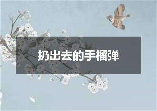 扔出去的手榴弹