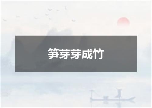 笋芽芽成竹
