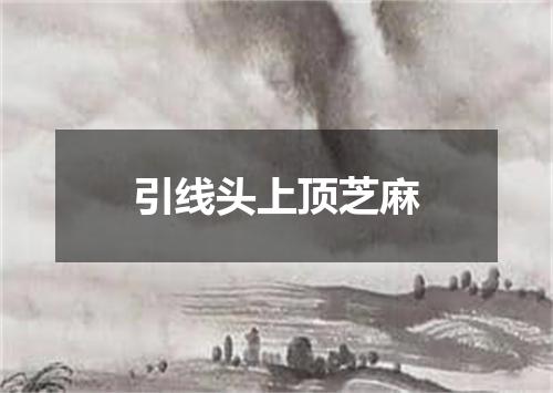 引线头上顶芝麻