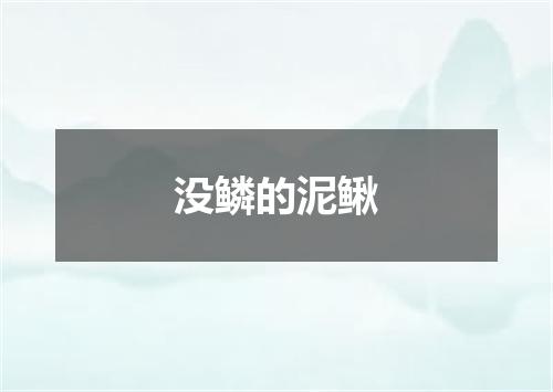 没鳞的泥鳅