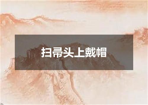扫帚头上戴帽