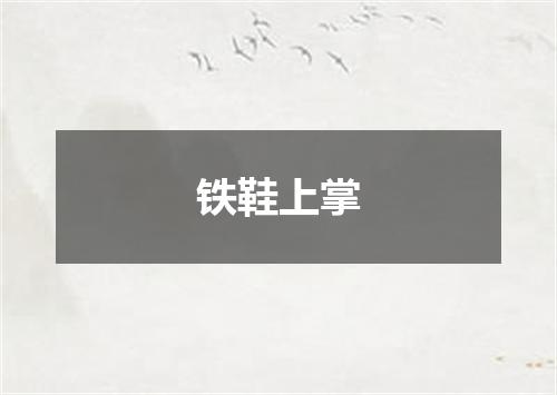 铁鞋上掌