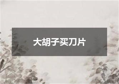大胡子买刀片
