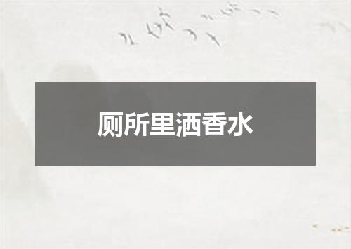 厕所里洒香水