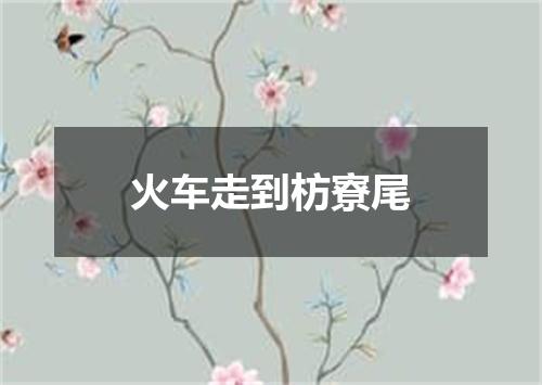 火车走到枋寮尾