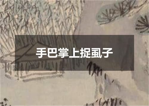 手巴掌上捉虱子