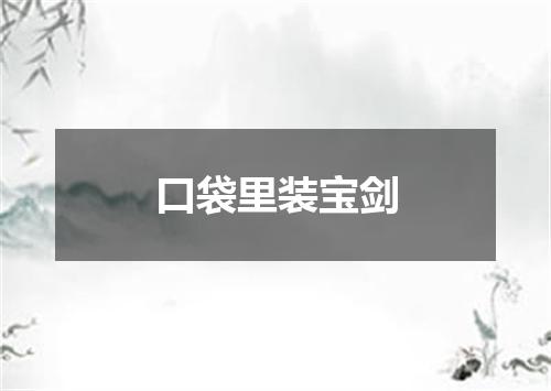 口袋里装宝剑