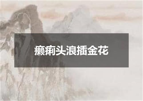 癞痢头浪插金花