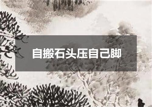 自搬石头压自己脚