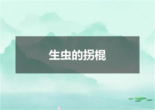 生虫的拐棍
