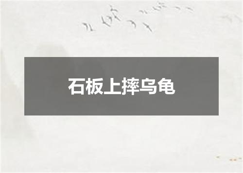 石板上摔乌龟