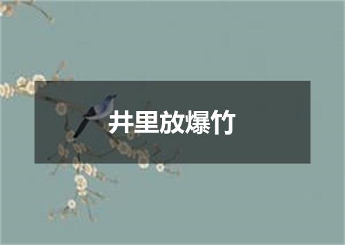 井里放爆竹