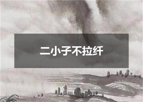 二小子不拉纤