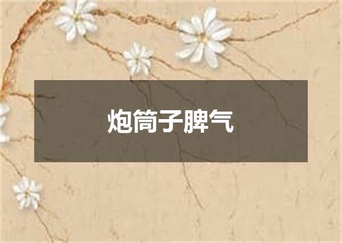 炮筒子脾气