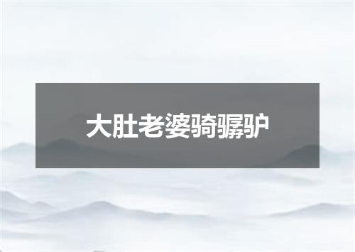 大肚老婆骑骣驴