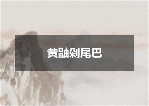 黄鼬剁尾巴