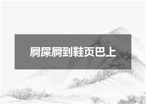 屙屎屙到鞋页巴上