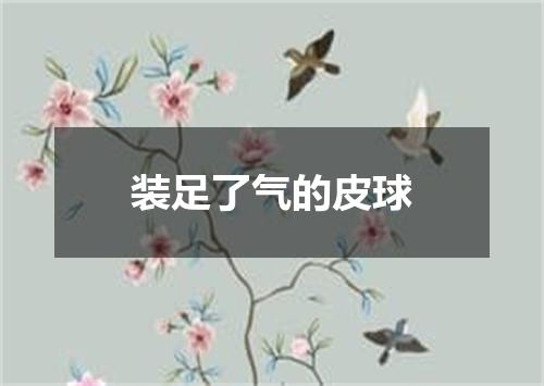 装足了气的皮球
