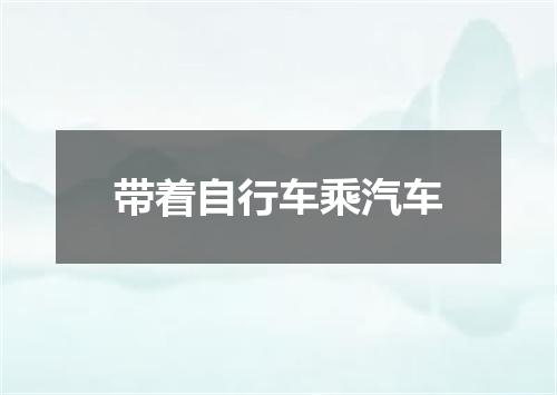 带着自行车乘汽车