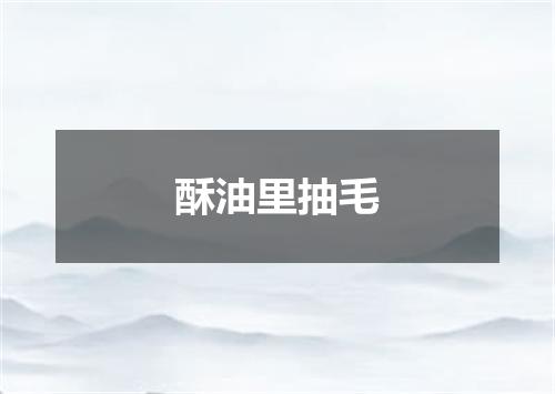 酥油里抽毛