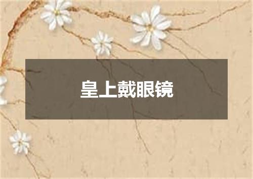 皇上戴眼镜