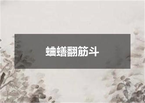 蛐蟮翻筋斗