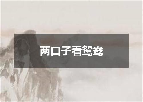 两口子看鸳鸯