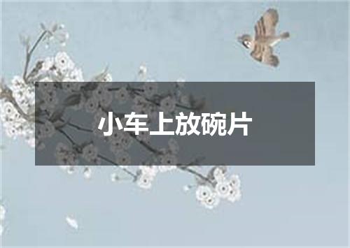 小车上放碗片