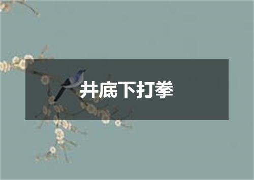 井底下打拳
