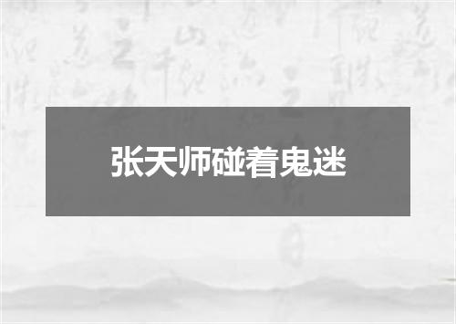 张天师碰着鬼迷