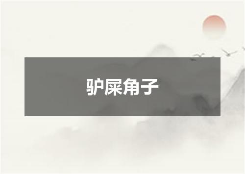 驴屎角子