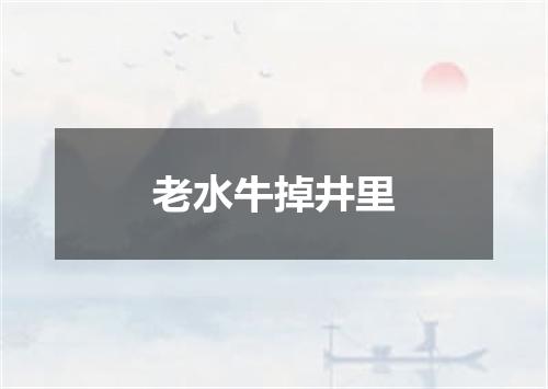 老水牛掉井里