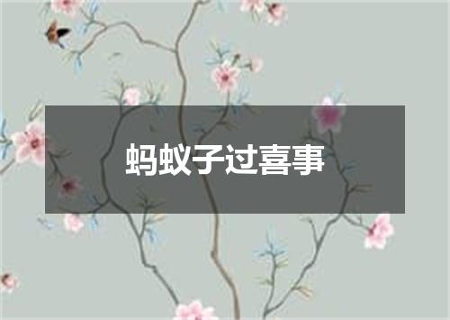 蚂蚁子过喜事