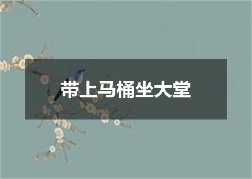 带上马桶坐大堂