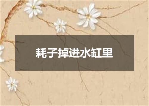 耗子掉进水缸里
