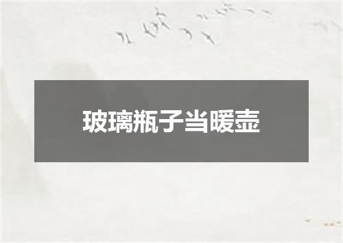 玻璃瓶子当暖壶