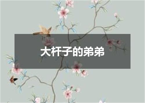 大杆子的弟弟