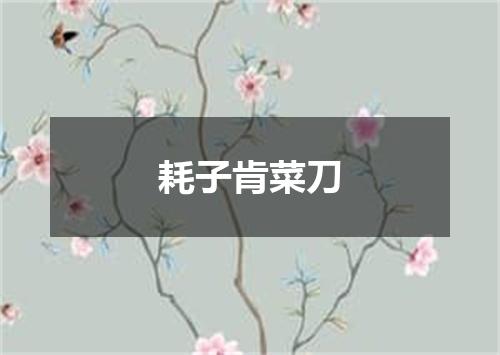 耗子肯菜刀