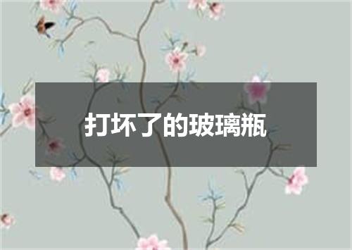 打坏了的玻璃瓶