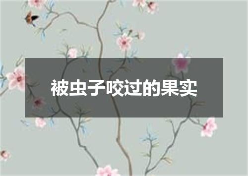 被虫子咬过的果实