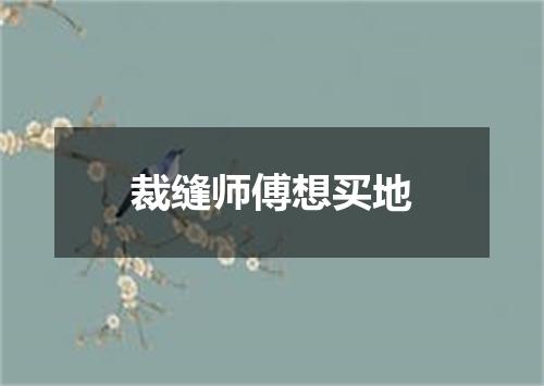 裁缝师傅想买地